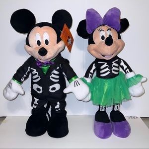 NEW Mickey Mouse & Minnie Mouse SET Halloween Greeter Decorations